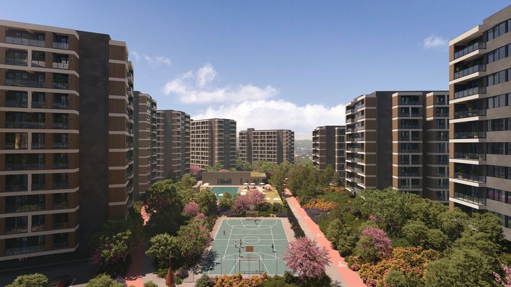 Monolith Green City — central courtyard
